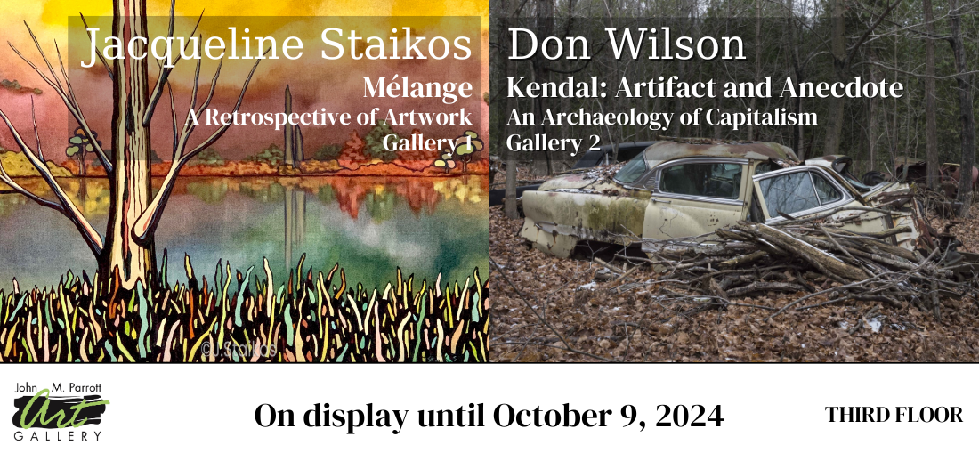 Jacqueline Staikos and Don Wilson in the Gallery until Oct 9.